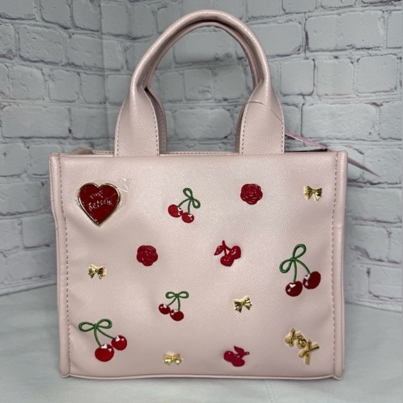 Betsey Johnson Handbags - NWT Betsey Johnson Xonora 3-Way Studded Satchel Tote Bag